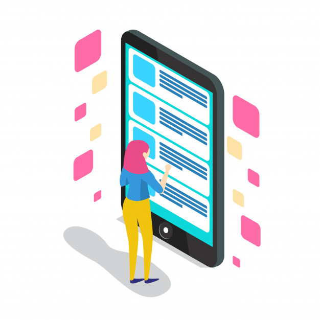 626x626 Online Survey Concept With Characters Vector Premium Download