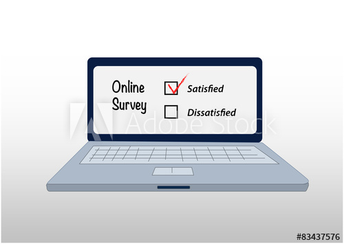 500x355 Feedback In Online Survey, Vector Showing Satisfied Experience