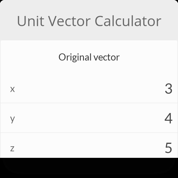 Online Vector Calculator