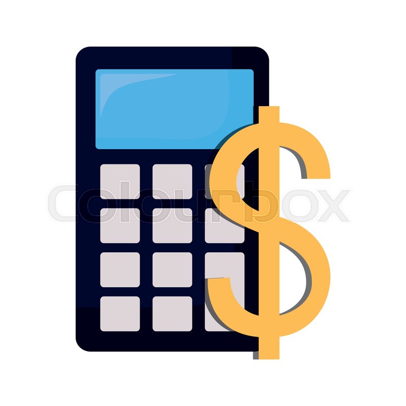 Calculator Dollar Symbol Online Stock Vector Colourbox 800x800 Calculator Dollar Symbol Online Stock Vector Colourbox
