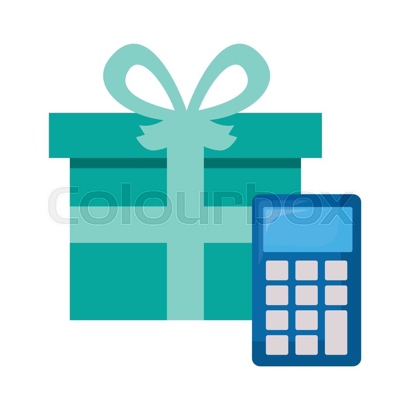 Gift Box Calculator Online Shopping Stock Vector Colourbox 800x800 Gift Box Calculator Online Shopping Stock Vector Colourbox