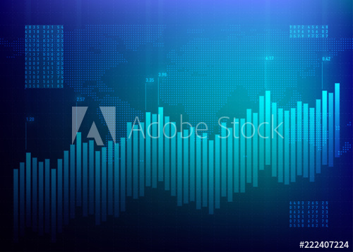 500x357 Stock Graph Market Finance Chart Growth Business Blue Vector