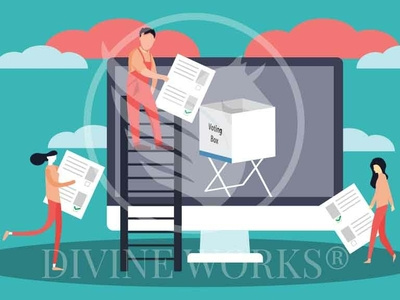 400x300 Free Online Voting Vector Illustration
