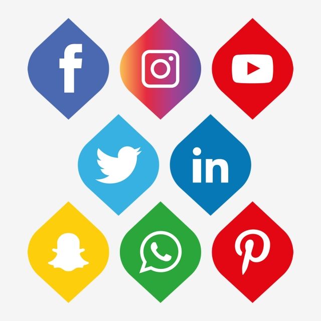 640x640 Social Media Icons Set Logo Vector Illustrator, Social, Media