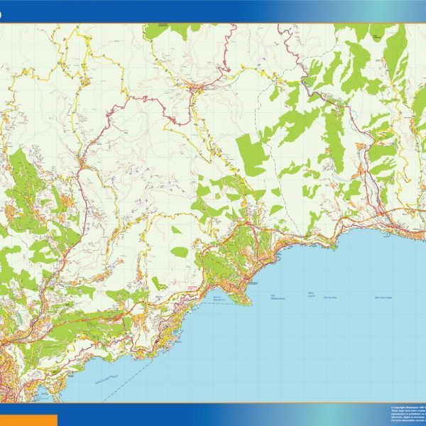 600x600 Find Digital Maps Monaco Online Vector Wall Maps