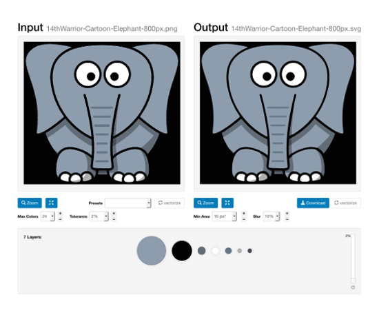 550x460 Online Image Vectorizer