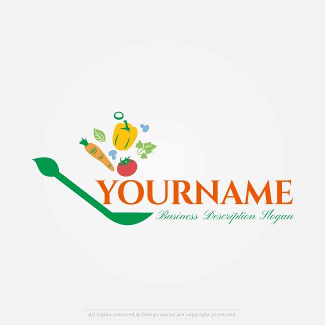 650x650 Online Vector Healthy Food Logo Free Logo Design Maker Wonderful
