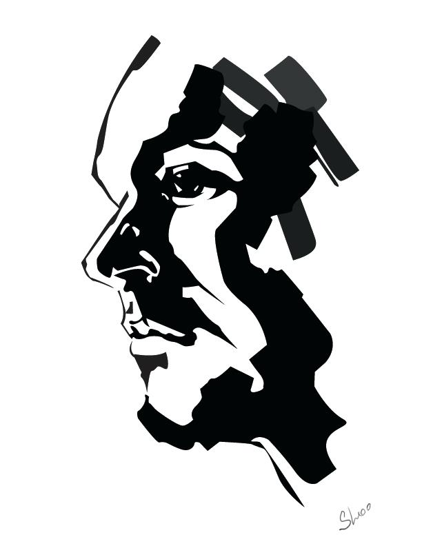 612x792 Vector Sketch Man Face