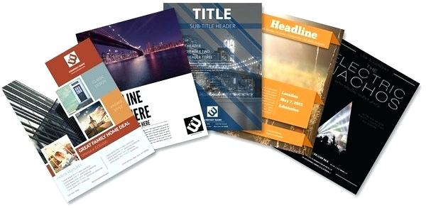 600x293 Flyer Template Fan Interesting Pamphlet Designs Design Vector