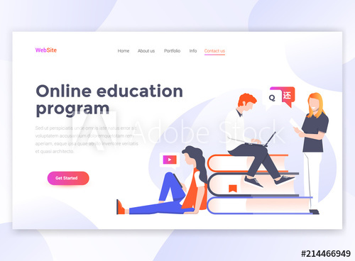 500x368 Flat Modern Design Of Wesite Template