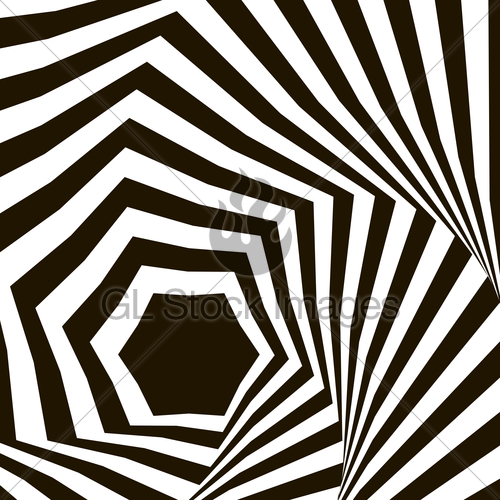 500x500 Black And White Optical Illusion Op Art Vector Backgroun Gl
