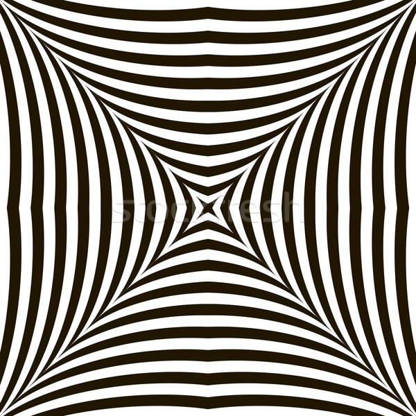 600x600 Black And White Geometric Vector Shimmering Optical Illusion