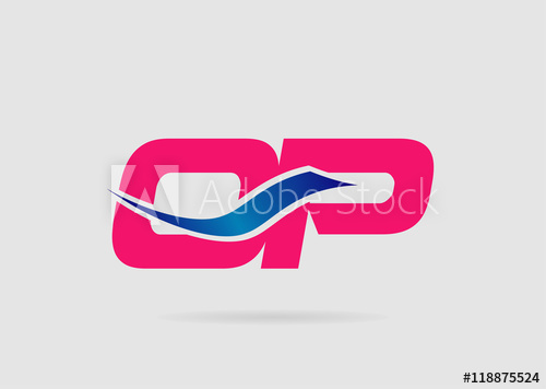 500x356 Op Logo Vector Graphic Branding Letter Element