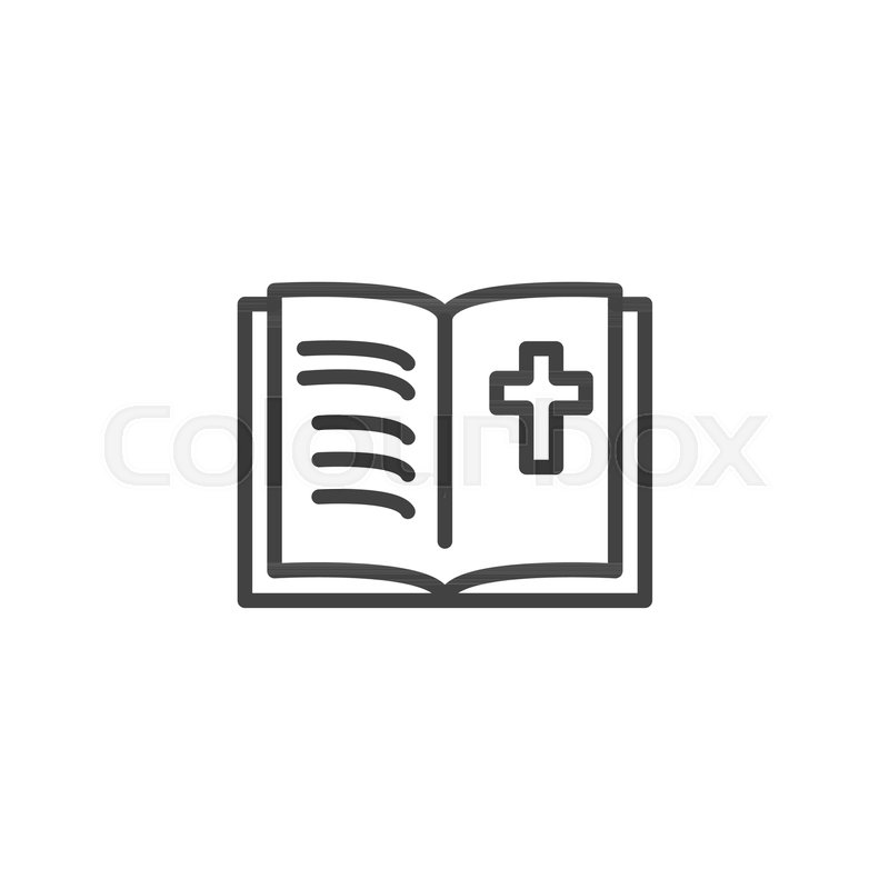 Holy Bible Outline Icon Linear Style Stock Vector Colourbox 800x800 Holy Bible Outline Icon Linear Style Stock Vector Colourbox