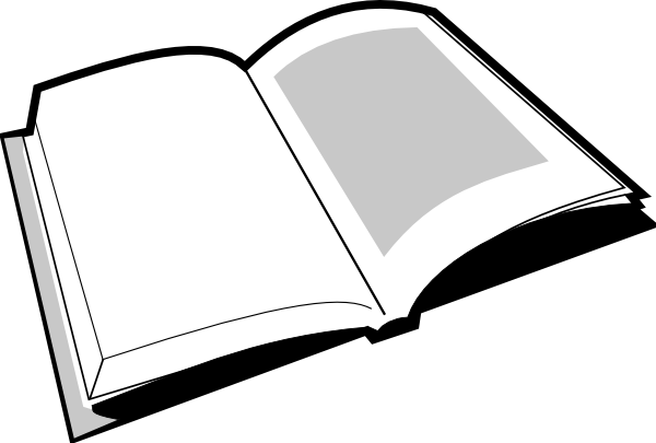 600x405 Open Book Clip Art