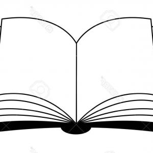 300x300 Photostock Vector Open Book Vector Clipart Silhouette Symbol Icon