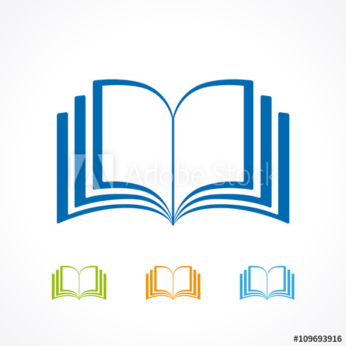 500x500 Open Book Icon Color Book Icon Vector Isolated On White