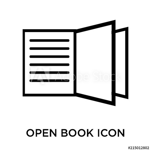 500x500 Open Book Icon Isolated On White Background Modern And Editable