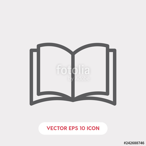 500x500 Open Book Icon Vector Stock Image And Royalty Free Vector