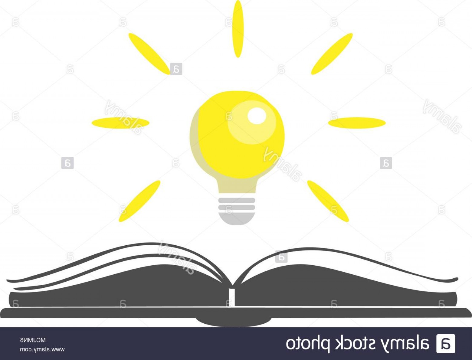 1560x1190 Open Book Vector Icon With Shining Bulb Over It Colorful Flat