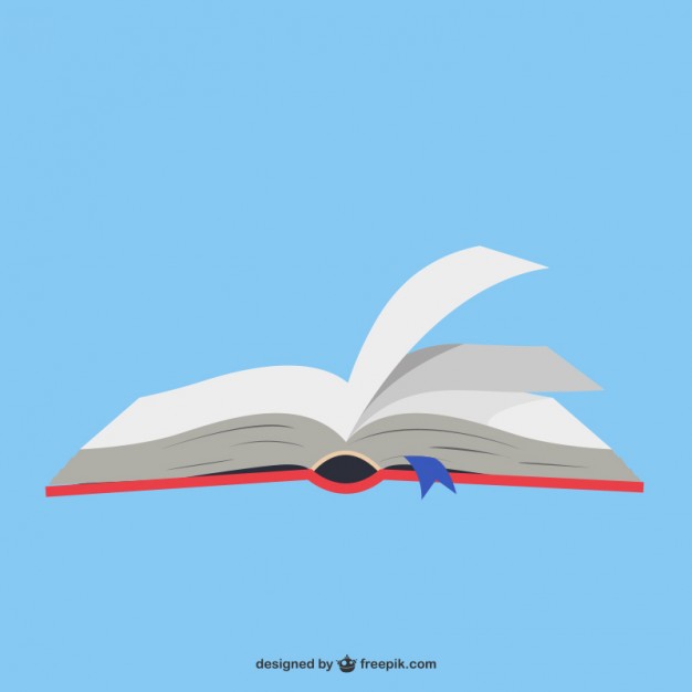 626x626 Open Book In Blue Background Vector Free Download