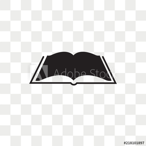 500x500 Open Book Vector Icon Isolated On Transparent Background, Open