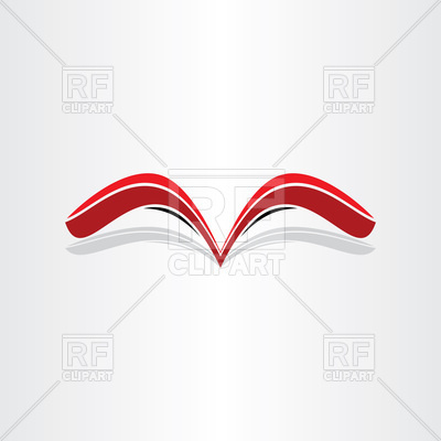 400x400 Red Open Book Icon Vector Image Of Objects Blaskorizov