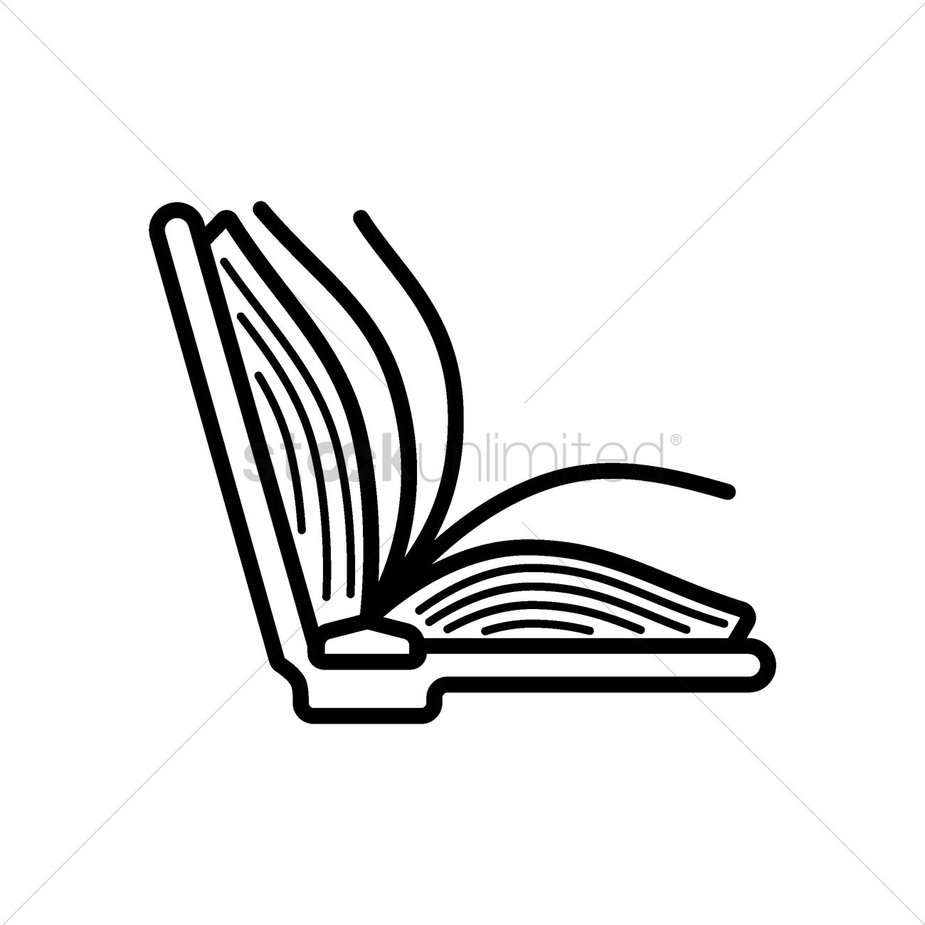 Open Book Vector Image 1300x1300 Open Book Vector Image