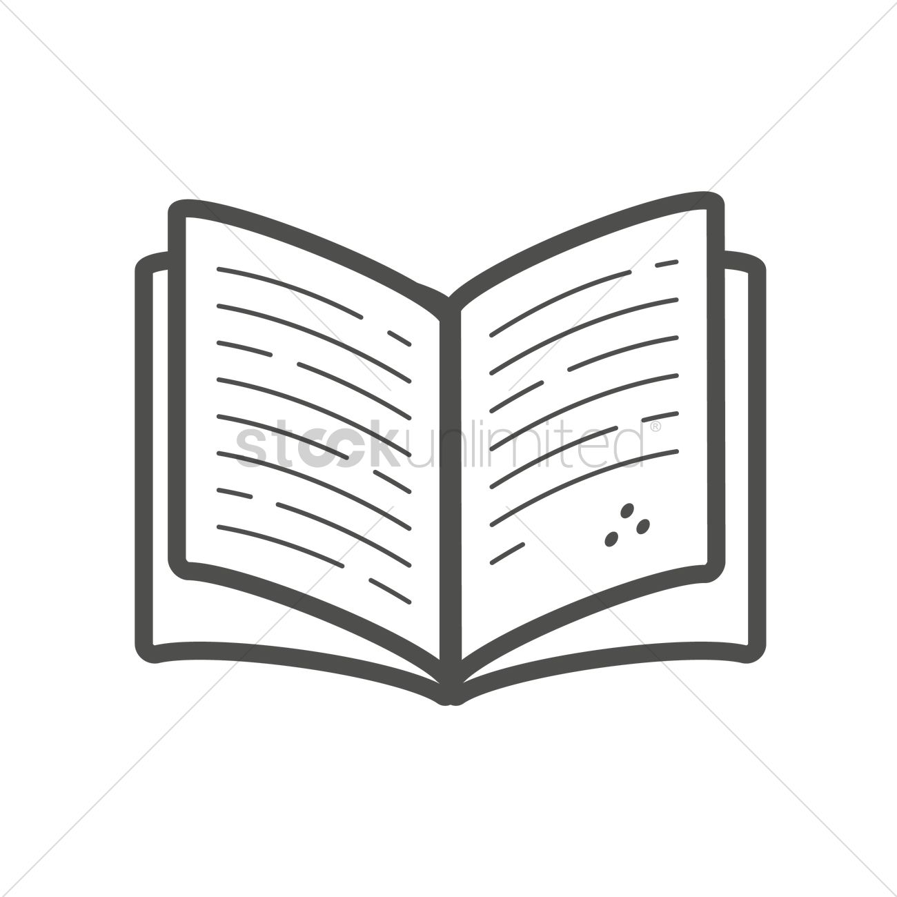 Open Book Vector Image 1300x1300 Open Book Vector Image