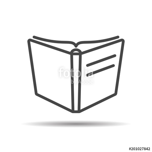 Open Book Vector Icon On A White Background Stock Image 500x500 Open Book Vector Icon On A White Background Stock Image