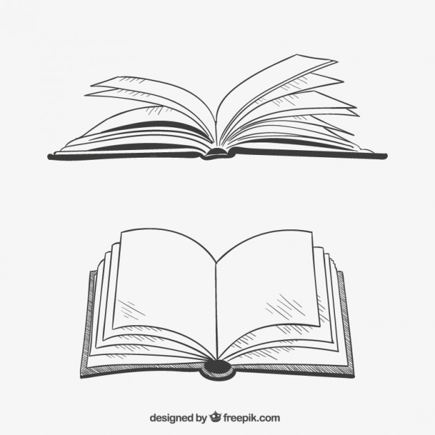 Opened Books In Hand Drawn Style Vector Free Download 626x626 Opened Books In Hand Drawn Style Vector Free Download