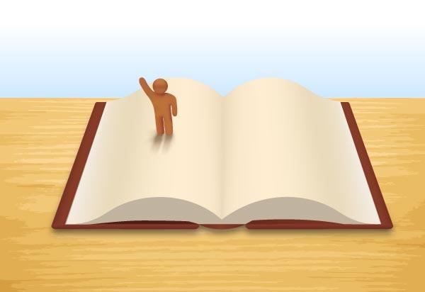 600x412 Open Book Free Vector Image