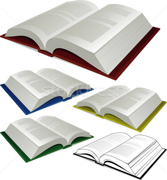 555x600 Open Book Vector Illustrator Images Free Download