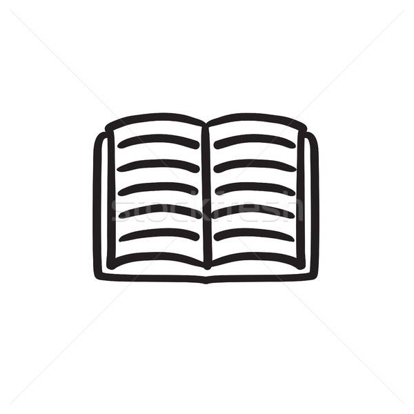 600x600 Open Book Sketch Icon Vector Illustration Andrei Krauchuk