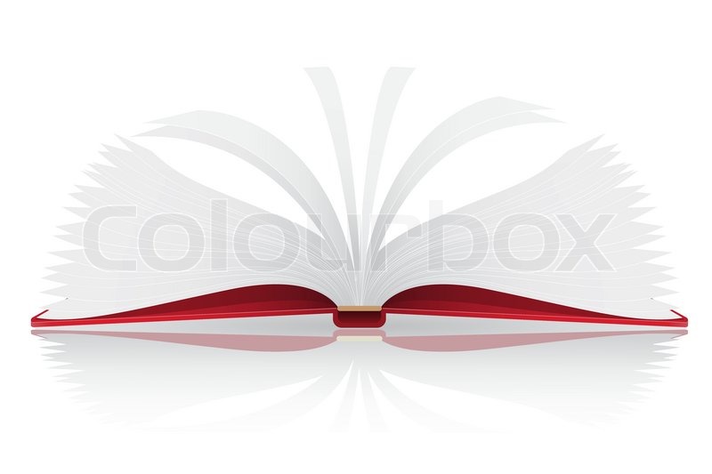 800x533 Open Book Vector Illustration Isolated Stock Vector Colourbox