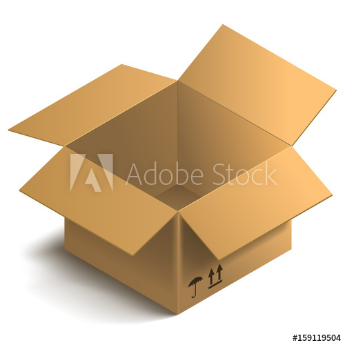 Open Box Vector