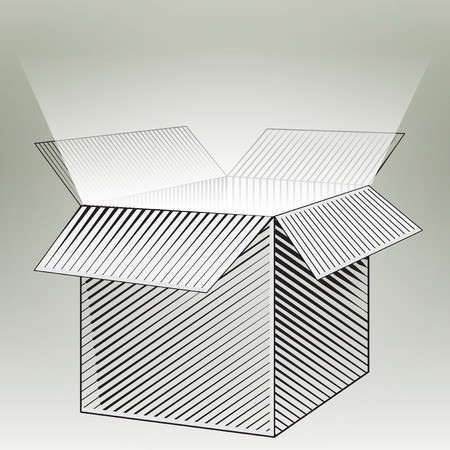 450x450 Box Vector Blank Box Box Packaging Empty Cardboard Box Opened