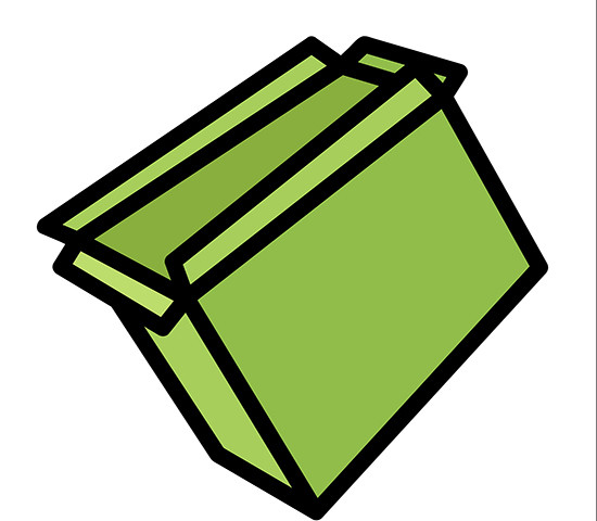 550x480 Download Free Cartoon Open Box Vector Illustration