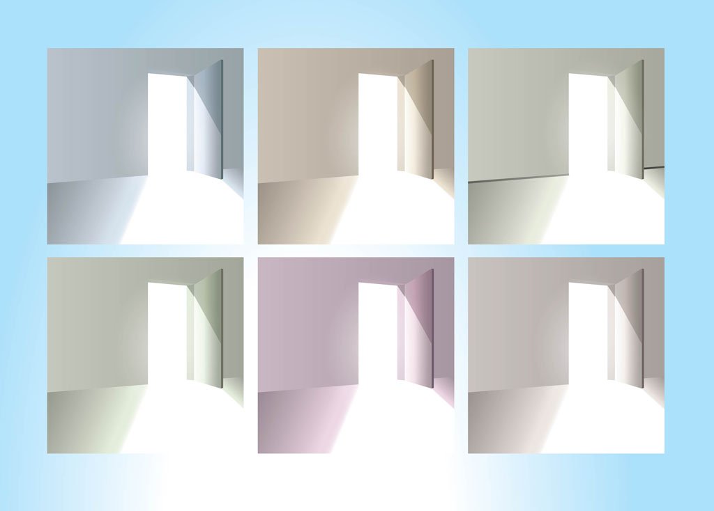1024x734 Open Door Vectors Vector Art Graphics