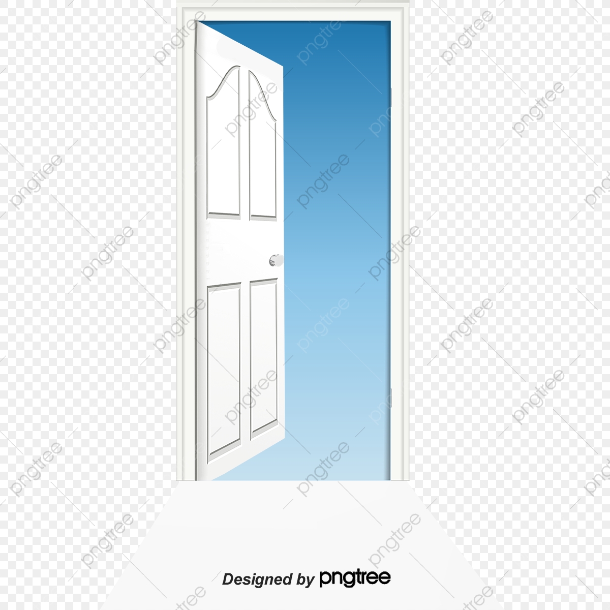 1200x1200 Vector Painted Open Door, Vector, Hand Painted, Open Doors Png