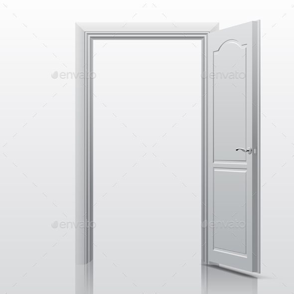590x590 Open Door Vector Illustration Vector Patterns Vector Portrait