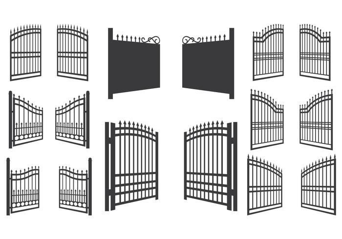 Open Gate Vector Illustration 700x490 Open Gate Vector Illustration