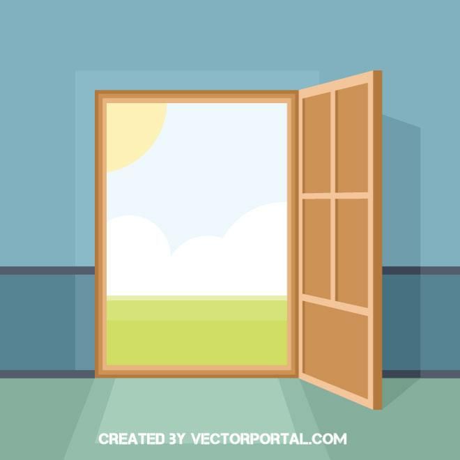 Open Door Vector Illustration Various Vectors In Free 660x660 Open Door Vector Illustration Various Vectors In Free