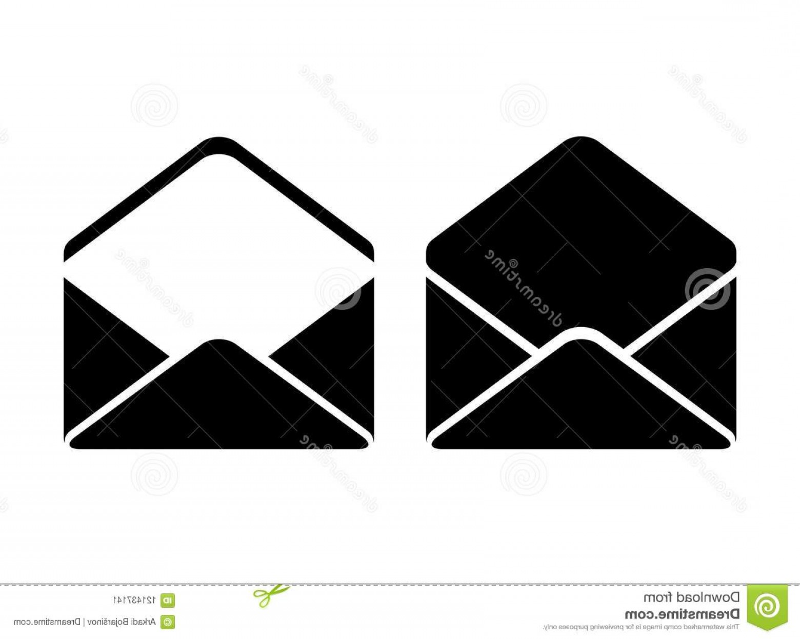 1560x1246 Open Envelopes Vector Icons Set Open Envelope Vector Icon Image