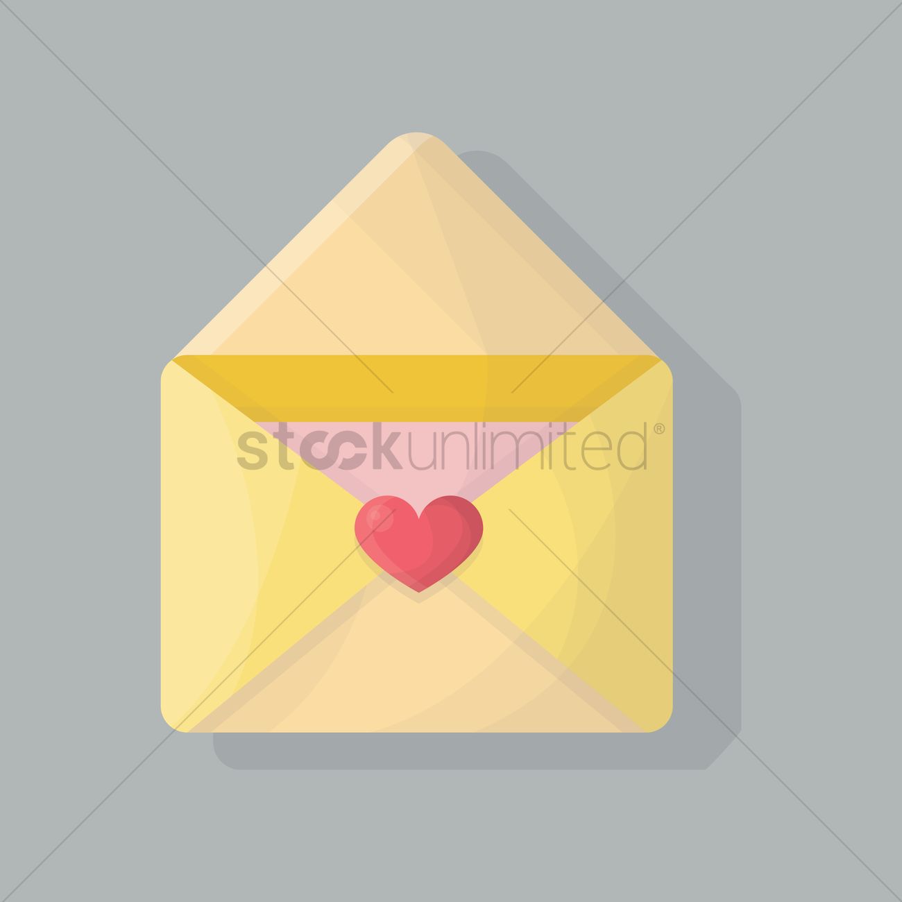1300x1300 Open Envelope Vector Image