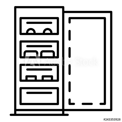 Open Fridge Icon Outline Open Fridge Vector Icon For Web Design 500x500 Open Fridge Icon Outline Open Fridge Vector Icon For Web Design