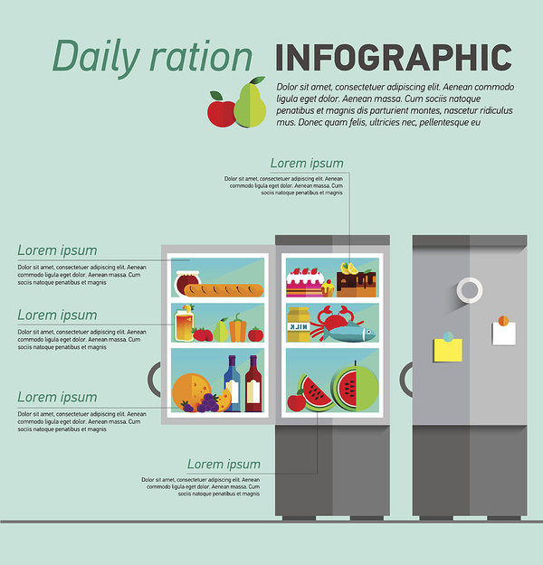 Vector Open Fridge Full Of Healthy Fresh Art Print 600x625 Vector Open Fridge Full Of Healthy Fresh Art Print