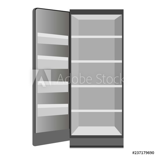 Empty Open Fridge Icon Cartoon Of Empty Open Fridge Vector Icon 500x500 Empty Open Fridge Icon Cartoon Of Empty Open Fridge Vector Icon