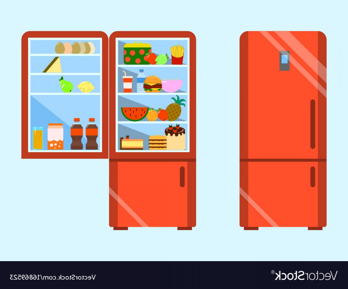 Full Of Food Opened And Close Refrigerator Fridge Vector Soidergi 1200x996 Full Of Food Opened And Close Refrigerator Fridge Vector Soidergi