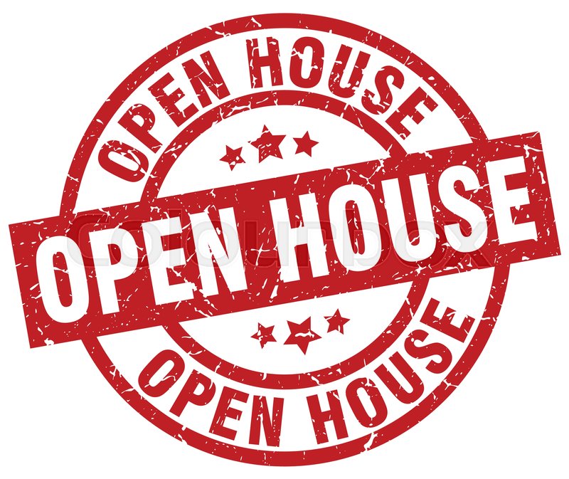 800x673 Open House Round Red Grunge Stamp Stock Vector Colourbox